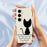For Samsung Galaxy S25+ Case Black Cat on the Wall Pattern Printing Straight Edge TPU Phone Back Cover - Beige - 4