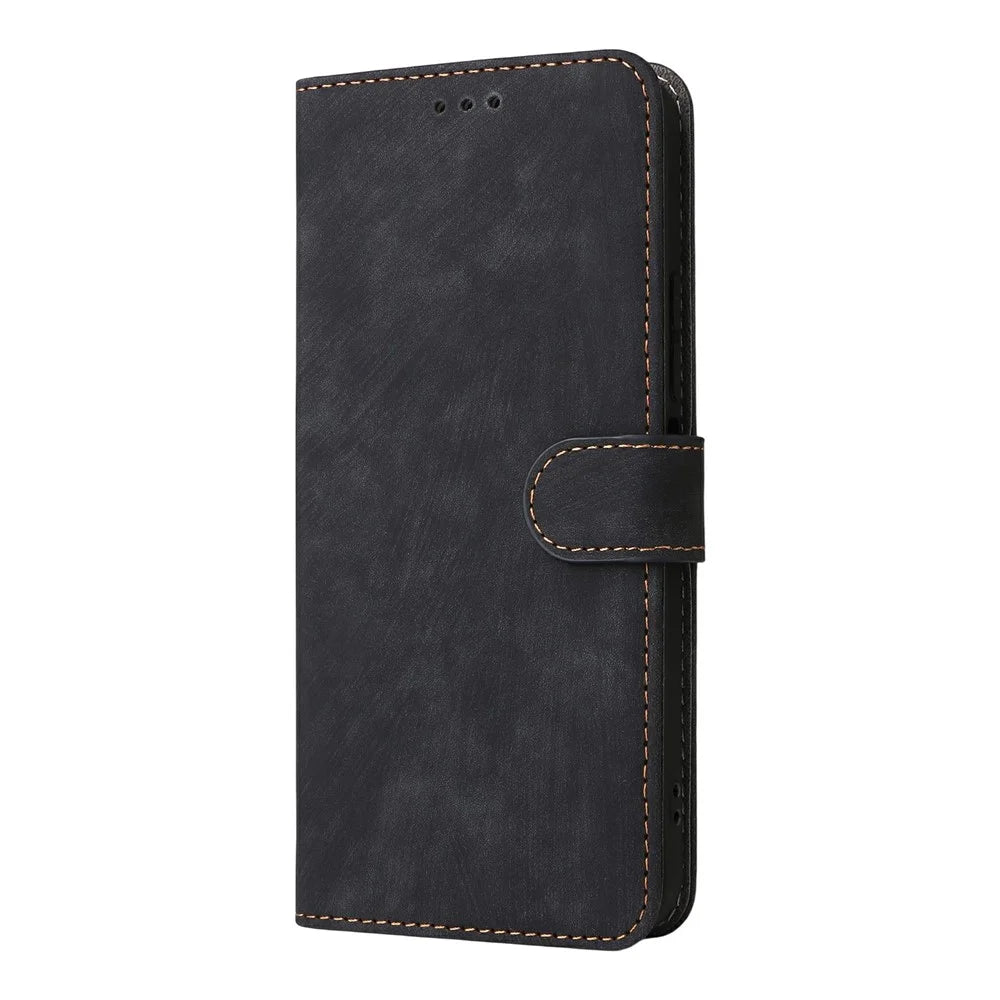 For TECNO Spark 40 Pro 4G KM6 Case Wallet RFID Blocking PU Leather Phone Cover Stand with Strap - Black - 6