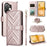 For vivo V60 5G Case with Shoulder  /  Wrist Strap Leather Phone Cover Stand Wallet - Pink - 1