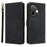For vivo V60 5G Case Wallet RFID Blocking PU Leather Phone Cover Stand with Strap - Black - 1