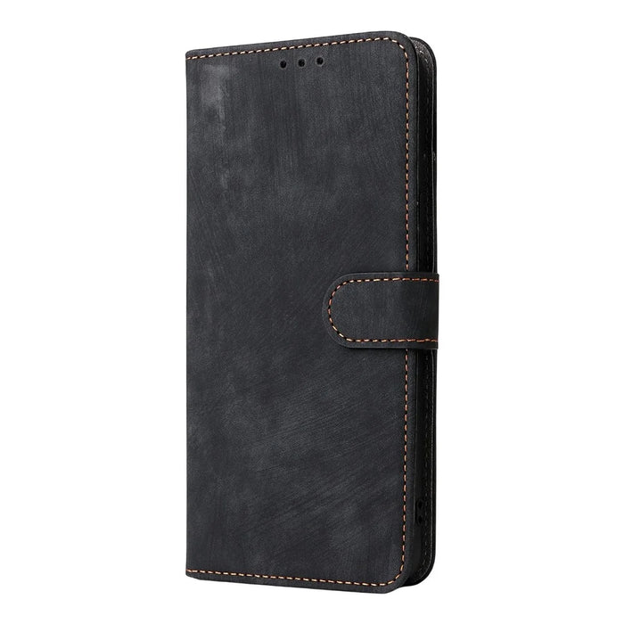 For vivo V60 5G Case Wallet RFID Blocking PU Leather Phone Cover Stand with Strap - Black - 6