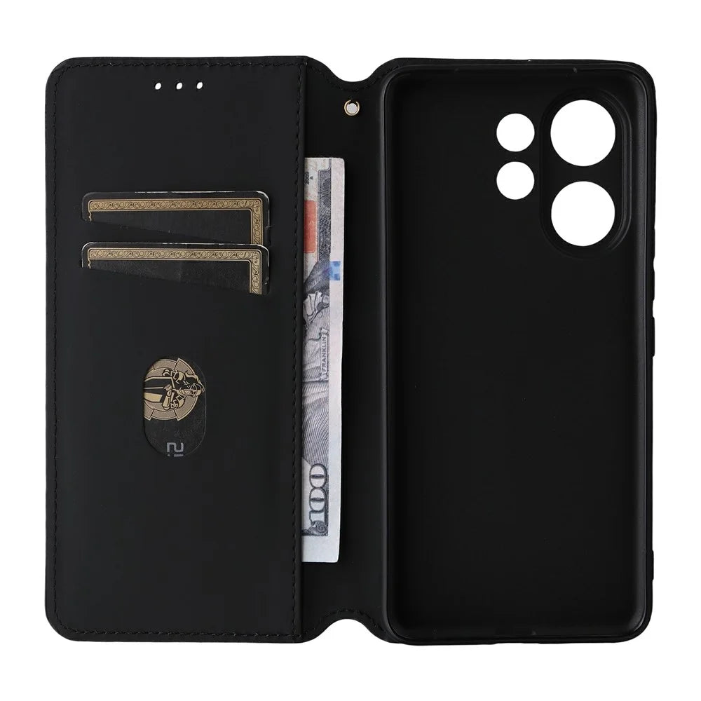 For vivo V60 5G Case Wallet Rhombus Imprint Leather Phone Cover - Silver - 3