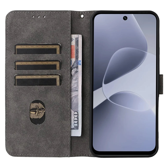 For Infinix Hot 60 Pro 4G X6885 Case Wallet RFID Blocking PU Leather Phone Cover Stand with Strap - Black - 2