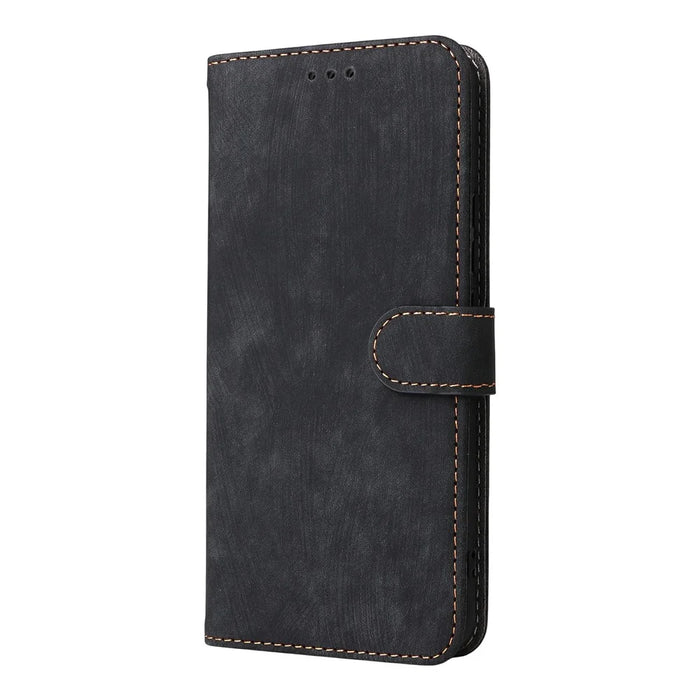 For Infinix Hot 60 Pro+ 4G X6886 Case Wallet RFID Blocking PU Leather Phone Cover Stand with Strap - Black - 6