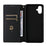 For Samsung Galaxy A08 5G / A08 4G / A07 4G Case Wallet Rhombus Imprint Leather Phone Cover - Silver - 3
