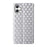 For Samsung Galaxy A08 5G / A08 4G / A07 4G Case Wallet Rhombus Imprint Leather Phone Cover - Silver - 7