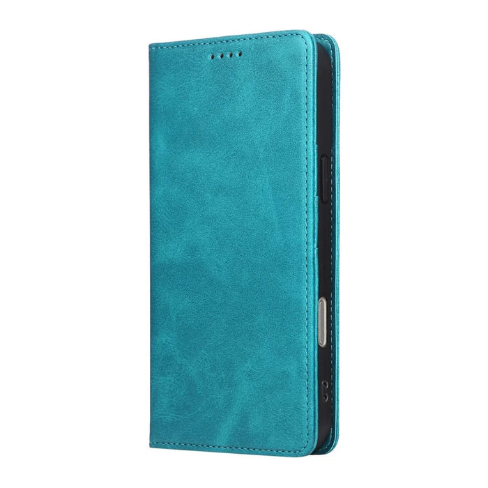 For iPhone 18 Pro / 17 Pro Case RFID Blocking PU Leather Phone Wallet Cover - Peacock Blue - 7