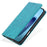 For iPhone 18 Pro Max / 17 Pro Max Case RFID Blocking PU Leather Phone Wallet Cover - Peacock Blue - 5