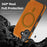 For iPhone 17 Case Compatible with MagSafe RFID Blocking Card Holder Leather Phone Cover - Brown - 7