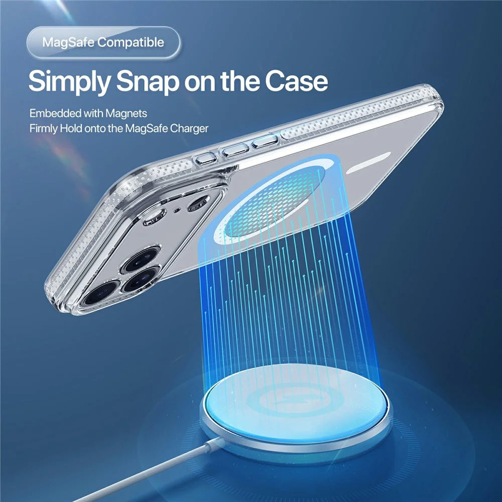 DUX DUCIS Clin Series for iPhone 17 Pro Max Case PC + TPU Clear Magnetic Phone Cover Compatible with MagSafe - 5