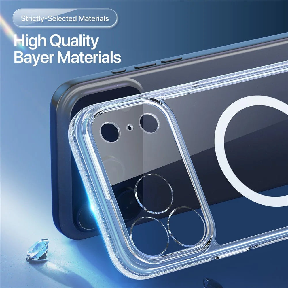 DUX DUCIS Clin Series for iPhone 17 Pro Max Case PC + TPU Clear Magnetic Phone Cover Compatible with MagSafe - 7