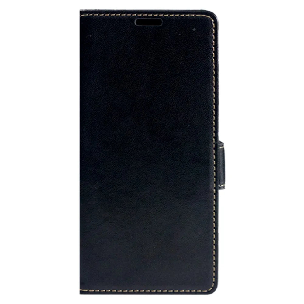 For iPhone 15 Pro Case Compatible with MagSafe Wallet Stand Leather Flip Phone Cover - Black - 6