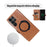 For Samsung Galaxy S25 Ultra Magnetic Case Wallet Stand Leather Flip Phone Cover - Dark Brown - 4