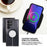For Samsung Galaxy S23 Ultra Magnetic Case Wallet Stand Leather Flip Phone Cover - Black - 5