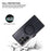 For Samsung Galaxy S23 Ultra Magnetic Case Wallet Stand Leather Flip Phone Cover - Black - 6