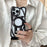 For iPhone 16 Pro Case Compatible with MagSafe Frameless Electroplated Hollow Design TPU Phone Cover - Black - 2