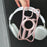 For iPhone 16 Pro Matte Case Compatible with MagSafe Frameless Electroplated Hollow Design TPU Phone Cover - Pink - 6