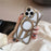 For iPhone 16 Pro Max Matte Case Compatible with MagSafe Frameless Electroplated Hollow Design TPU Phone Cover - Grey - 2