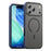 IPAKY For iPhone 17 Pro Magnetic Case Shockproof PC + TPU Matte Phone Cover - Blue - 1