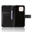 For Fairphone 6 Leather Wallet Case with Strap Diamond Texture Phone Cover - Black - 5