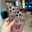 For iPhone 15 Pro Case Rhinestone Butterfly Decor Soft TPU Phone Cover - Pink - 5