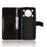 For Oukitel C60 Pro / Oukitel C60 PU Leather Case with Strap Crazy Horse Texture Phone Wallet Cover - Black - 4