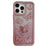 For iPhone 15 Pro Max Case Rhinestone Butterfly Decor Soft TPU Phone Cover - Pink - 1