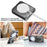 For Samsung Galaxy Z Flip7 5G Case with Magnetic Kickstand Spring Hinge PC Folding Phone Cover - Transparent - 6