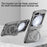 For Samsung Galaxy Z Flip5 5G Case with Magnetic Kickstand Spring Hinge PC Folding Phone Cover - Transparent - 3