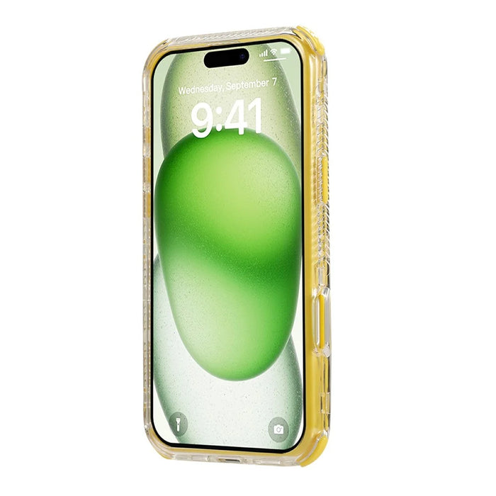 For iPhone 17 Case 3-in-1 Drop-Proof PC + TPU Phone Cover - Yellow - 3
