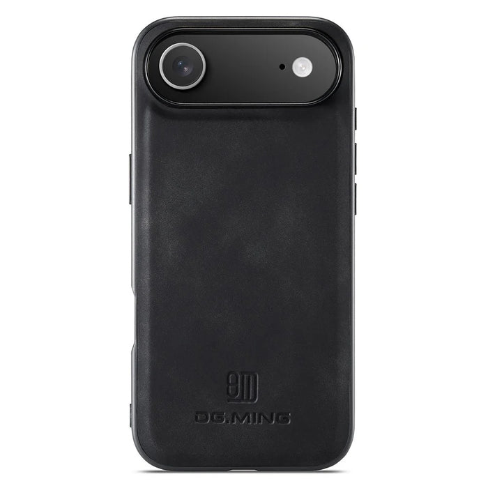 DG.MING For iPhone Air Case PU Leather Covered PC + TPU Hybrid Phone Shell - Black - 4