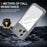 For iPhone 18 Pro / 17 Pro Magnetic Case PC + TPU Phone Cover with Tempered Glass Screen Film - Grey - 3