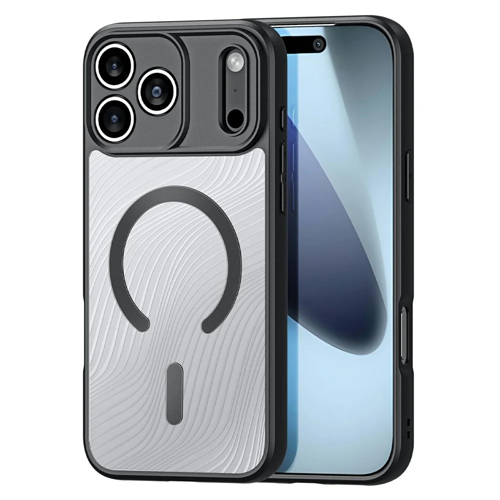 DUX DUCIS Aimo Series For iPhone 17 Pro Magnetic Case Compatible with MagSafe TPU + PC Phone Cover (REACH Certification) - Black - 1