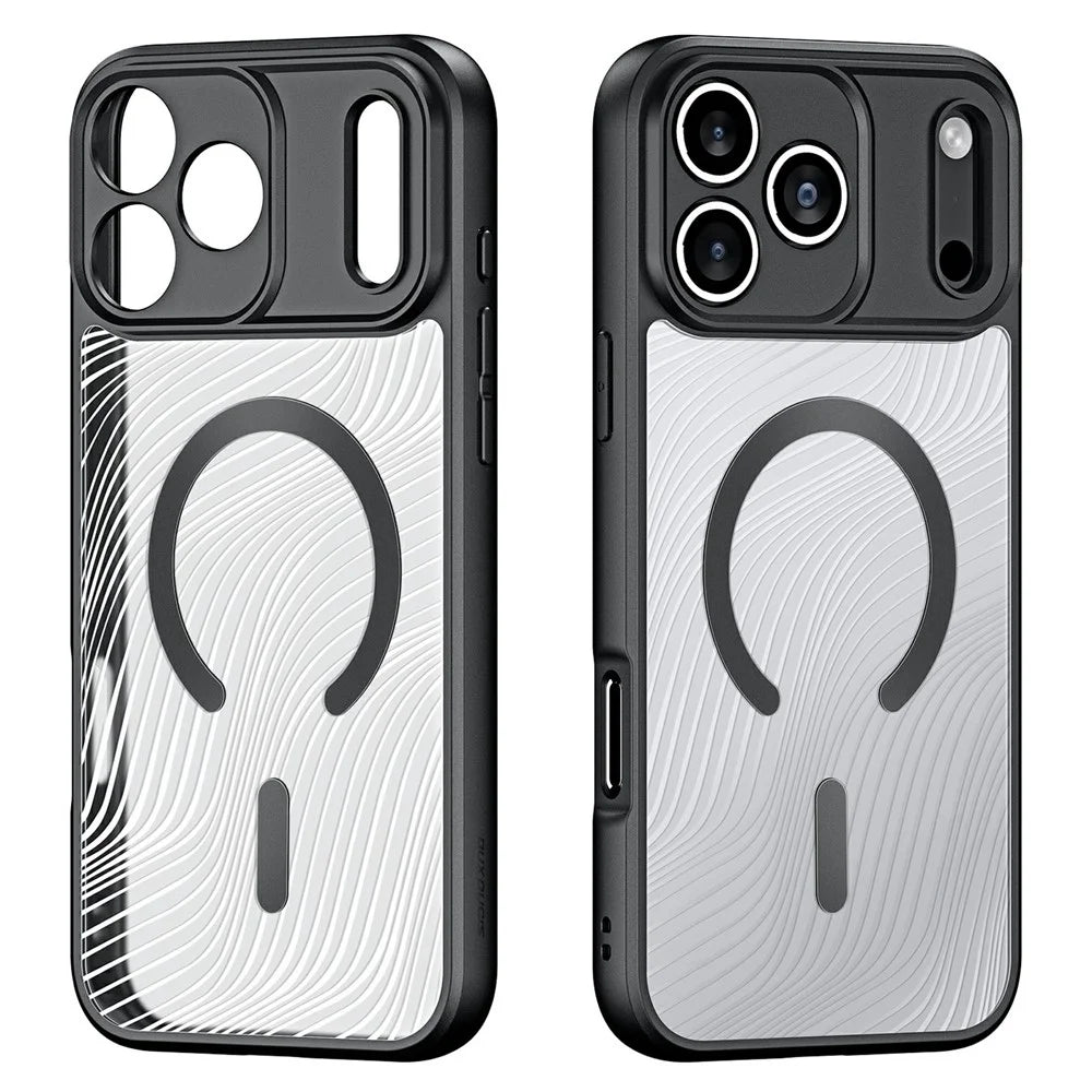 DUX DUCIS Aimo Series For iPhone 17 Pro Magnetic Case Compatible with MagSafe TPU + PC Phone Cover (REACH Certification) - Black - 2