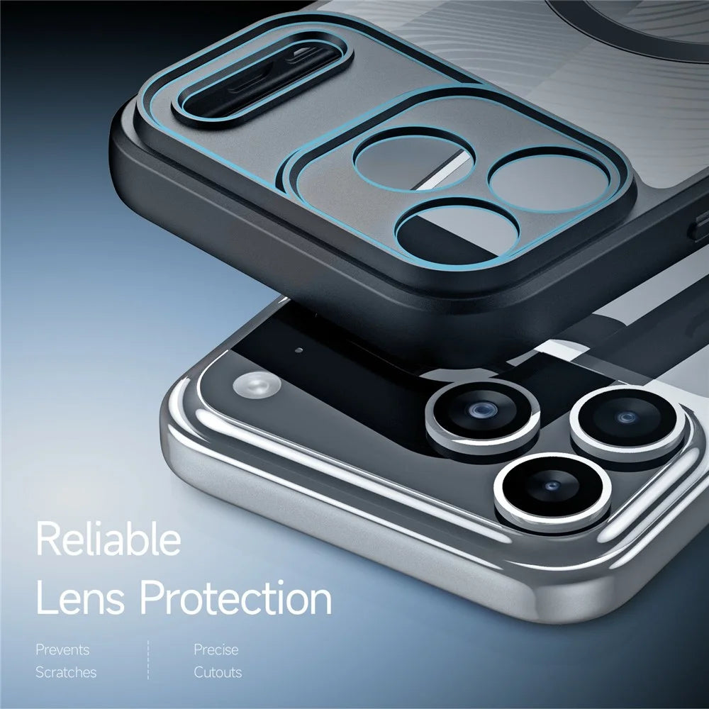 DUX DUCIS Aimo Series For iPhone 17 Pro Magnetic Case Compatible with MagSafe TPU + PC Phone Cover (REACH Certification) - Black - 7
