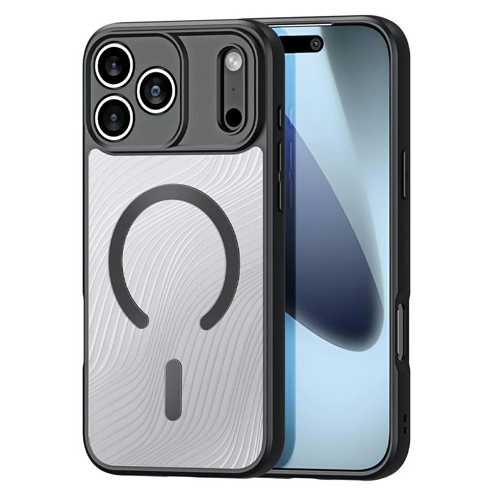 DUX DUCIS Aimo Series For iPhone 17 Pro Max Magnetic Case Compatible with MagSafe TPU + PC Phone Cover (REACH Certification) - Black - 1