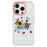 For iPhone 16 Pro Max Magnetic Case TPU PC Phone Cover with Skateboarding Dachshund Backplate - Pink - 1