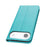 For iPhone Air Case PU Leather Calf Textured Magnetic Closing Smart Phone Cover - Sky Blue - 7