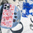 For iPhone 16 Pro Max Case Compatible with MagSafe Phone Cover with Detachable Love Heart Pattern Backplate - Black - 5