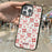 For iPhone 16 Pro Magnetic Case TPU PC Phone Cover with Detachable Pink Lover Theme Backplate - Green - 5
