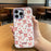 For iPhone 16 Pro Magnetic Case TPU PC Phone Cover with Detachable Pink Lover Theme Backplate - Green - 6