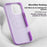 JAUCASE For iPhone 16 Pro Magnetic Case Snake Texture PU + TPU + PC Phone Back Cover - Purple - 7