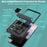 For Samsung Galaxy Z Flip7 5G Case PC + TPU Shockproof Phone Back Cover with Kickstand - Black - 6
