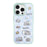 For iPhone 16 Pro Magnetic Case TPU PC Phone Cover with Detachable Cookie Bear Blue Backplate - Green - 1