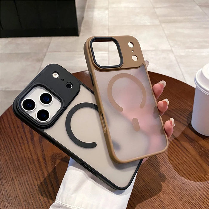 For iPhone 17 Pro Max Case Compatible with MagSafe Skin-Touch Matte Anti-Drop TPU + PC Phone Cover - Green - 3