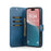 DG.MING for iPhone 17 Case Detachable Split Leather Phone Cover - Blue - 2