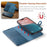 DG.MING for iPhone 17 Case Detachable Split Leather Phone Cover - Blue - 5