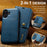 DG.MING for iPhone 17 Case Detachable Split Leather Phone Cover - Blue - 7
