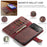DG.MING for iPhone 18 Pro Max / 17 Pro Max Case Detachable Split Leather Phone Cover - Red - 4
