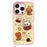 For iPhone 16 Pro Max Magnetic Case TPU PC Phone Cover with Yellow Duck Knitted Cat Backplate - Pink - 1